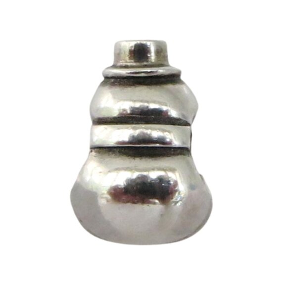 Pandora Vintage Christmas Snowman SS .925 Charm 790374 - Picture 3 of 6